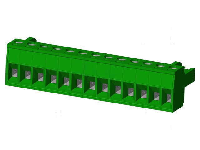 Connector: ontkoppelbare terminal strip; stekker; vrouwelijk Connector: ontkoppelbare terminal strip; stekker; vrouwelijk